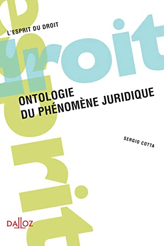 Beispielbild fr Ontologie du phnomne juridique zum Verkauf von Gallix