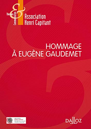 Beispielbild fr Hommage  Eugne Gaudemet - 1re ed. zum Verkauf von Ammareal