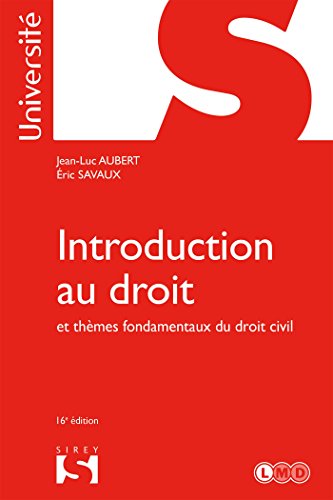 Beispielbild fr Introduction au droit et thmes fondamentaux du droit civil zum Verkauf von Ammareal