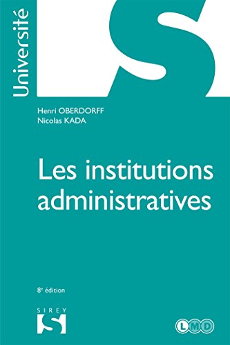 Beispielbild fr Institutions administratives - 8e d. zum Verkauf von medimops