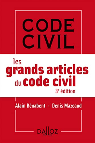Beispielbild fr Les grands articles du code civil - 3e d. zum Verkauf von medimops