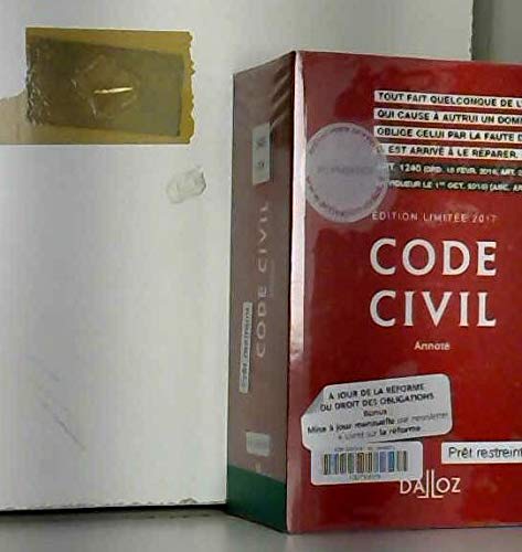 9782247164769: Code civil Edition limite 2017 + rforme du droit des obligations