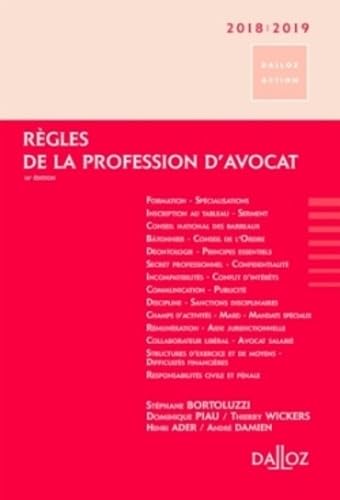 Stock image for Rgles de la profession d'avocat for sale by Ammareal