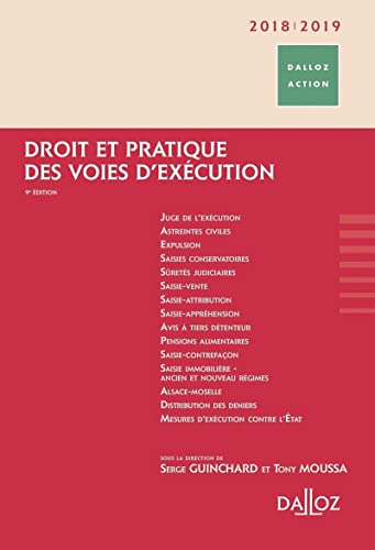 Stock image for Droit et pratique des voies d'excution 2018/2019 for sale by Ammareal