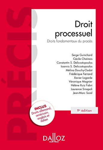 Beispielbild fr Droit processuel : droits fondamentaux du procs. 9e dition, 2017. zum Verkauf von Kloof Booksellers & Scientia Verlag