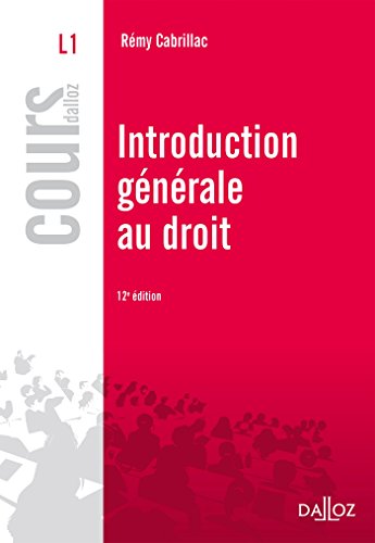 9782247170012: Introduction gnrale au droit - 12e d.