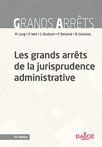Stock image for Les grands arrts de la jurisprudence administrative for sale by Buchpark