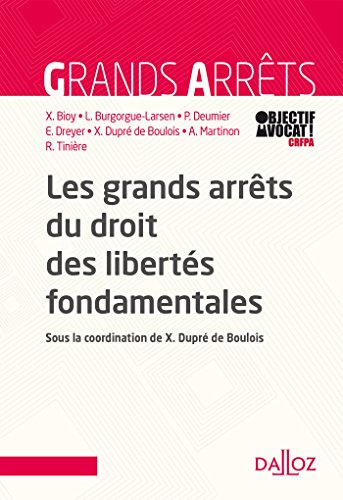 Beispielbild fr Les grands arrts du droit des liberts fondamentales- Nouveaut zum Verkauf von Ammareal