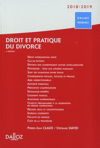 Beispielbild fr Droit et pratique du divorce zum Verkauf von Buchpark