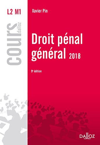 Beispielbild fr Droit pnal gnral 2018 - 9e d. zum Verkauf von Ammareal
