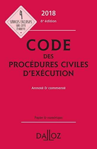 Stock image for Code Des Procdures Civiles D'excution 2018 for sale by RECYCLIVRE