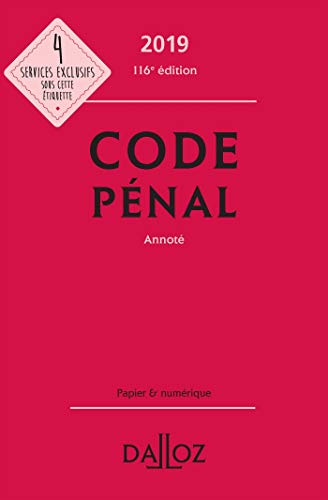 Beispielbild fr Code pnal 2019, annot - 116e d. zum Verkauf von Ammareal