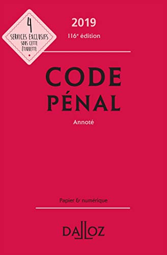 Imagen de archivo de Code pnal 2019, annot - 116e d. a la venta por Ammareal