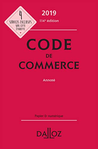 Beispielbild fr Code de commerce 2019, annot - 114e d. zum Verkauf von Ammareal