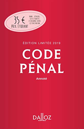 Stock image for Code pnal 2019 annot. dition limite - 116e d. for sale by Ammareal