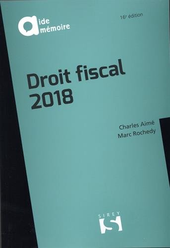 Beispielbild fr Droit fiscal 2018 - 16e d. zum Verkauf von Ammareal