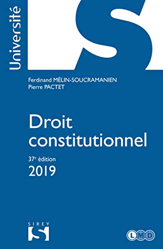 Imagen de archivo de Droit constitutionnel 2019 - 37e d. a la venta por medimops