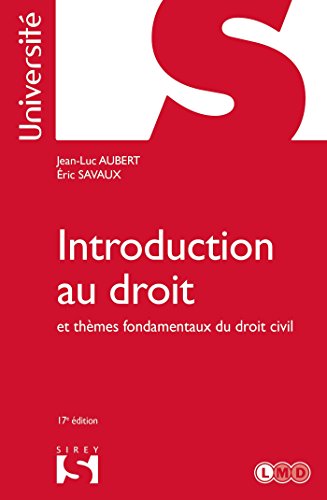 Stock image for Introduction au droit et thmes fondamentaux du droit civil - 17e ed. for sale by Ammareal