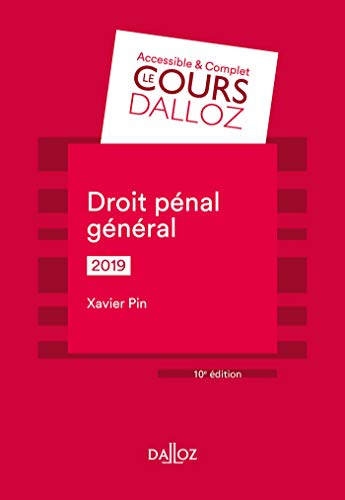 Beispielbild fr Droit pnal gnral 2019 - 10e d. zum Verkauf von Ammareal