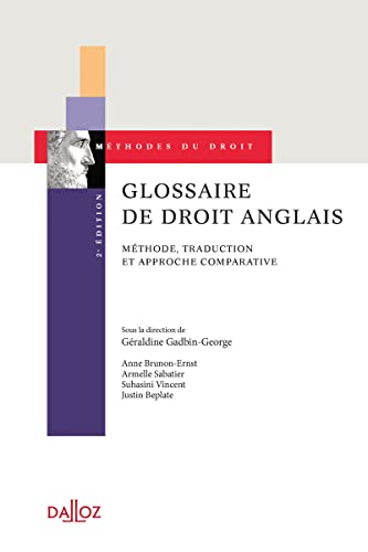 Stock image for GLOSSAIRE DE DRT ANGLAIS for sale by Librairie La Canopee. Inc.
