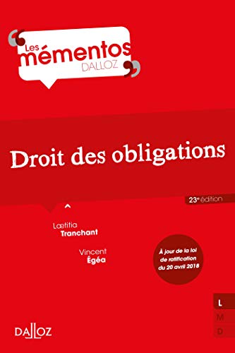 Stock image for Droit des obligations - 23e ed. for sale by Ammareal