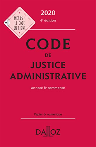 Imagen de archivo de Code de justice administrative 2020, annot & comment - 4e ed. a la venta por Ammareal