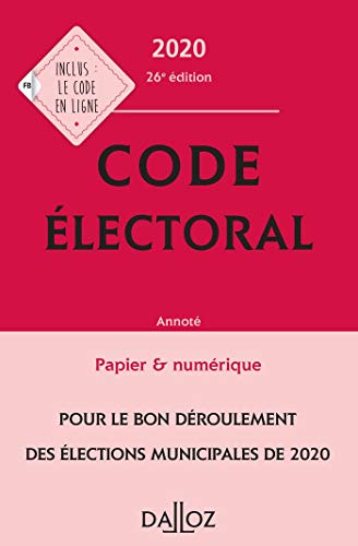 Beispielbild fr Code lectoral 2020, annot - 26e ed. zum Verkauf von Ammareal