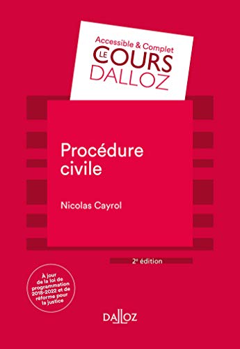 Beispielbild fr Procdure civile zum Verkauf von Ammareal