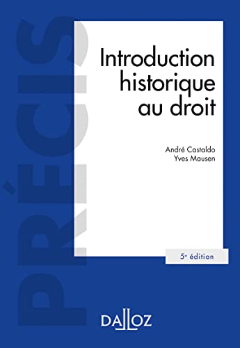 9782247189625: Introduction historique au droit