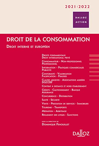 Stock image for Droit de la consommation 2021/2022 for sale by Gallix