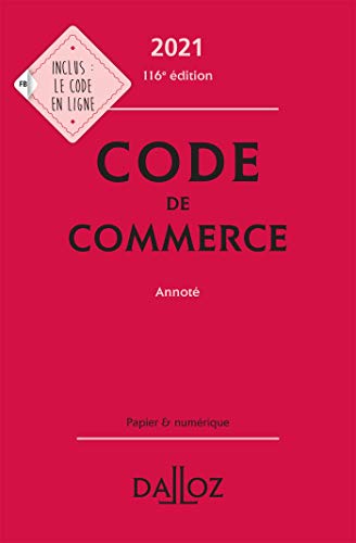 Immagine dell'editore per Code de commerce 2021, annot - 116e ed. venduto da medimops