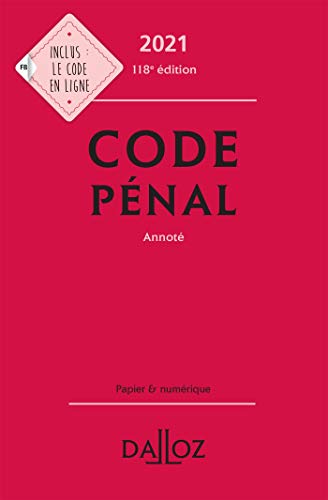 Beispielbild fr Code pnal 2021, annot - 118e ed. zum Verkauf von medimops