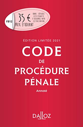 Beispielbild fr Code de procdure pnale annot zum Verkauf von Ammareal