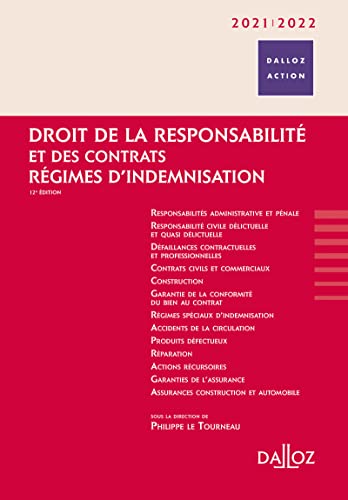 Beispielbild fr Droit de la responsabilite et des contrats - regimes d'indemnisation (edition 2021/2022) zum Verkauf von LiLi - La Libert des Livres