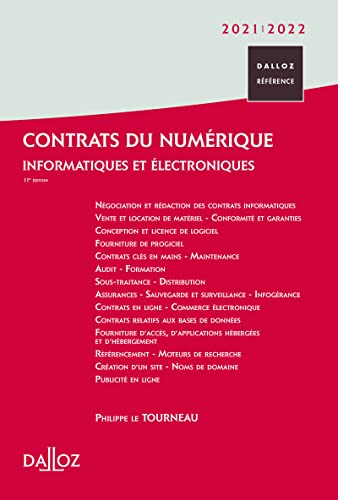 Stock image for Contrats du numrique 2021/2022 - 11e ed.: Informatiques et lectroniques for sale by medimops
