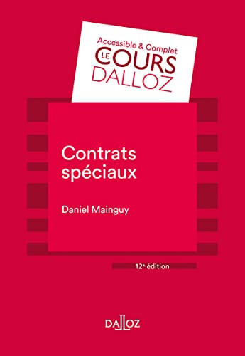 Stock image for Contrats spciaux - 12e ed. (Cours) for sale by medimops