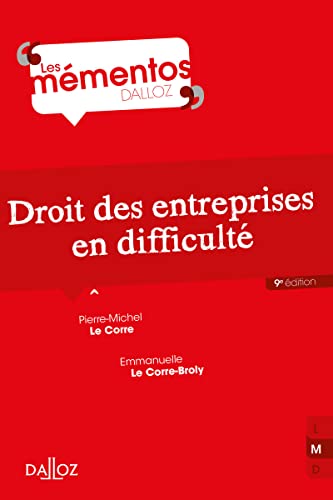 Stock image for Droit des entreprises en difficult. 9e d. for sale by Books Unplugged