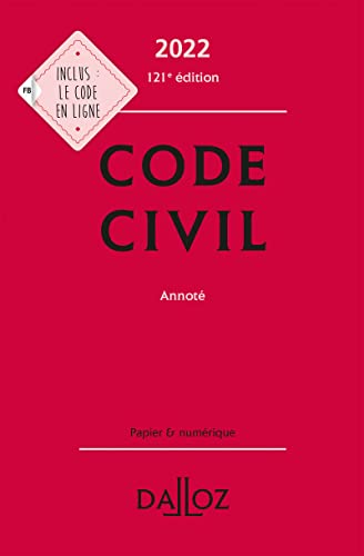 Beispielbild fr Code civil 2022, annot - 121e ed. zum Verkauf von Ammareal