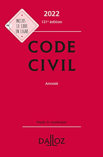 9782247204892: Code civil 2022, annot. 121e d.