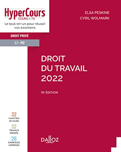 Beispielbild fr Droit du travail 2022. 15e  d. zum Verkauf von WorldofBooks