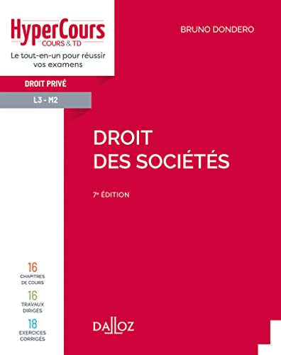 Stock image for Droit des socits - 7e ed. for sale by medimops