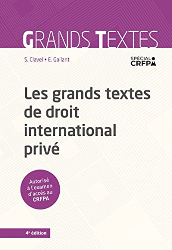 Stock image for Les grands textes de droit international priv for sale by Buchpark