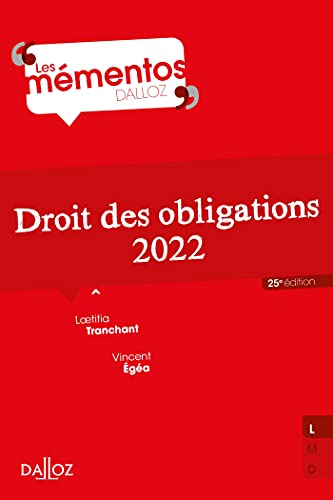 Beispielbild fr Droit des obligations 2022 25ed zum Verkauf von Ammareal
