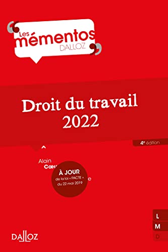 Beispielbild fr Droit du travail 2022 4ed zum Verkauf von WorldofBooks