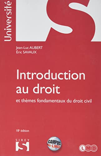 Beispielbild fr Introduction au droit et thmes fondamentaux du droit civil. Rimpression CAMPUS - 18e ed. zum Verkauf von Gallix