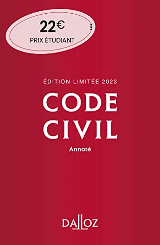 Beispielbild fr Code civil 2023 122ed dition limite - Annot zum Verkauf von Ammareal