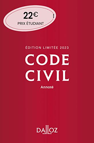 Stock image for Code civil 2023 122ed dition limite - Annot for sale by Ammareal