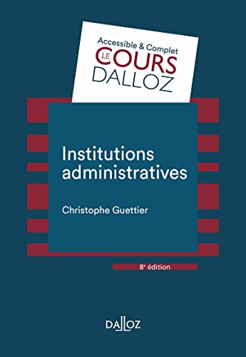 Beispielbild fr Institutions administratives. 8e d. zum Verkauf von medimops