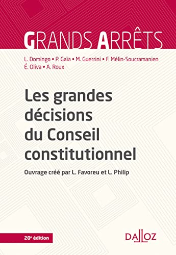 Stock image for Les grandes dcisions du Conseil constitutionnel. 20e d. for sale by Buchpark