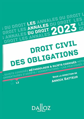 Stock image for annales droit civil des obligations (dition 2023) for sale by Chapitre.com : livres et presse ancienne